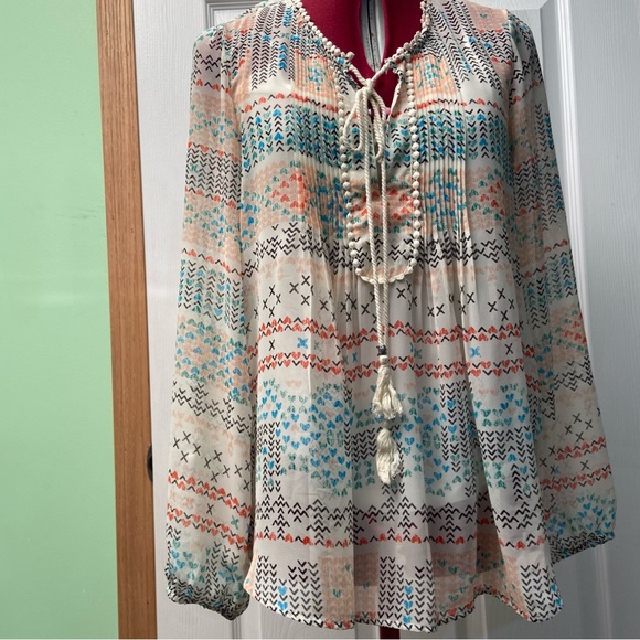 Daniel Rainn women sheer lined tank top adjustable straps blouse. Size S. Used.. - Picture 7 of 8